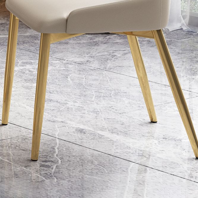 Glam 1/4/5/7 Pieces White Dining Table Set with Sintered Stone Top Scalable Dinette Set