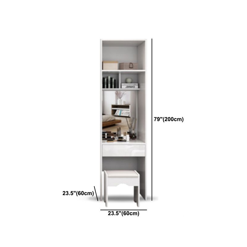 Wood and Glass Wardrobe Armoire Contemporary Sliding Wardrobe Closet