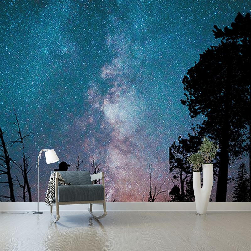 Novelty Style Mural Wallpaper Universe Mildew Resistant Wall Decor