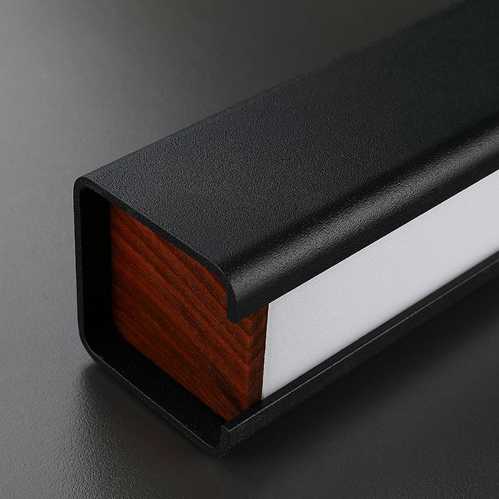 Modern Minimalism Linear Island Hangluchting LED LED Metal Island Plafond Light voor eettafel