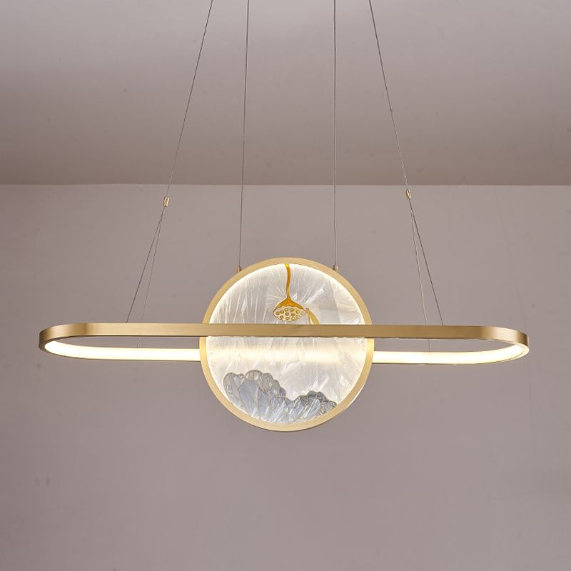 Contemporary Kitchen Pendant Lights Geometric Metal 2 Light Island Lighting Ideas