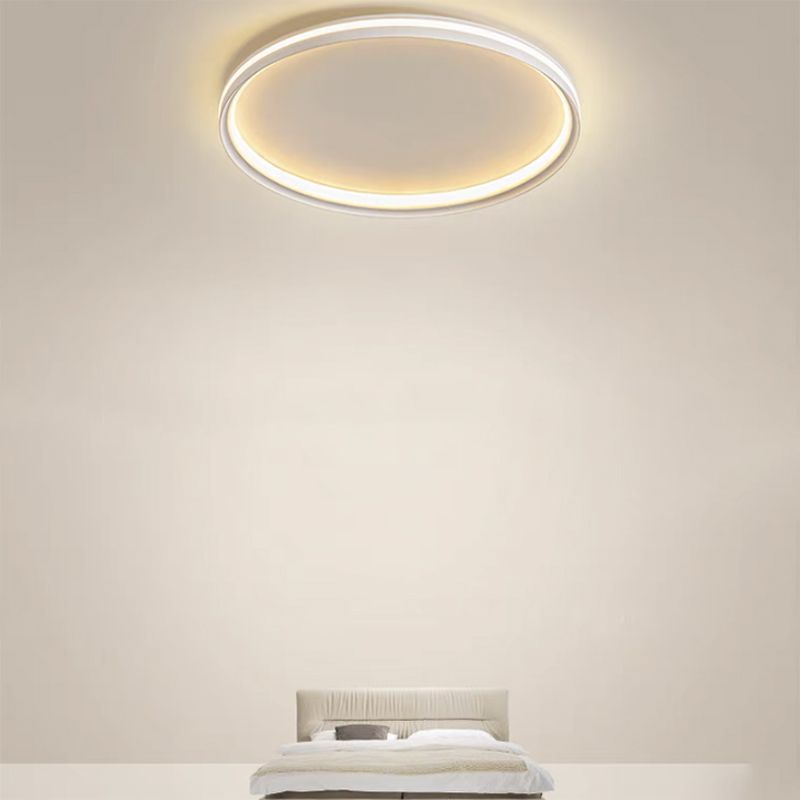 White Ceiling Light Contemporary LED Flush Mount Lighting for Home