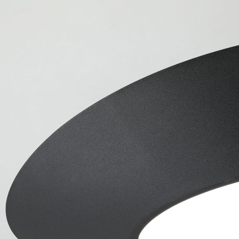 Modern Creative LED Ceiling Light Lacquered Aluminium Geometric Flush Mount with Acrylic Shade