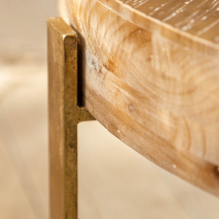 French Country Light Wood Distressed Cocktail Table Wooden Coffee Table for Home