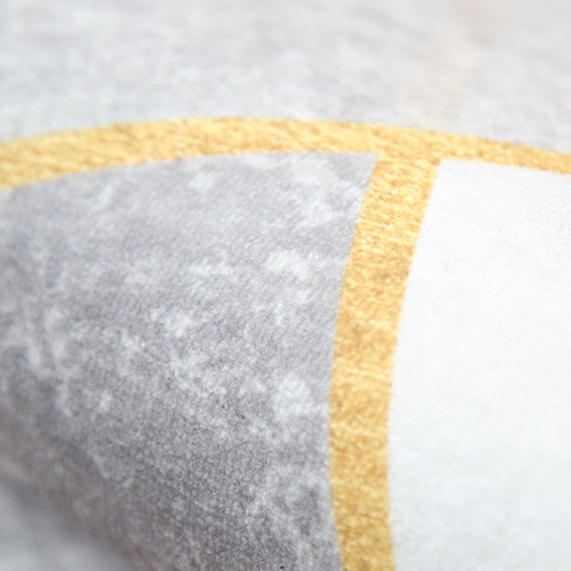 Tapis moderne à traces de fleurs, en Polyester mélangé, avec envers antidérapant, pour la décoration de la maison