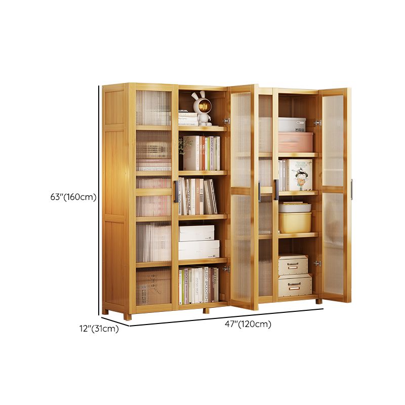 Vertical Engineered Wood Bookshelf Contemporary Closed Back Bookcase