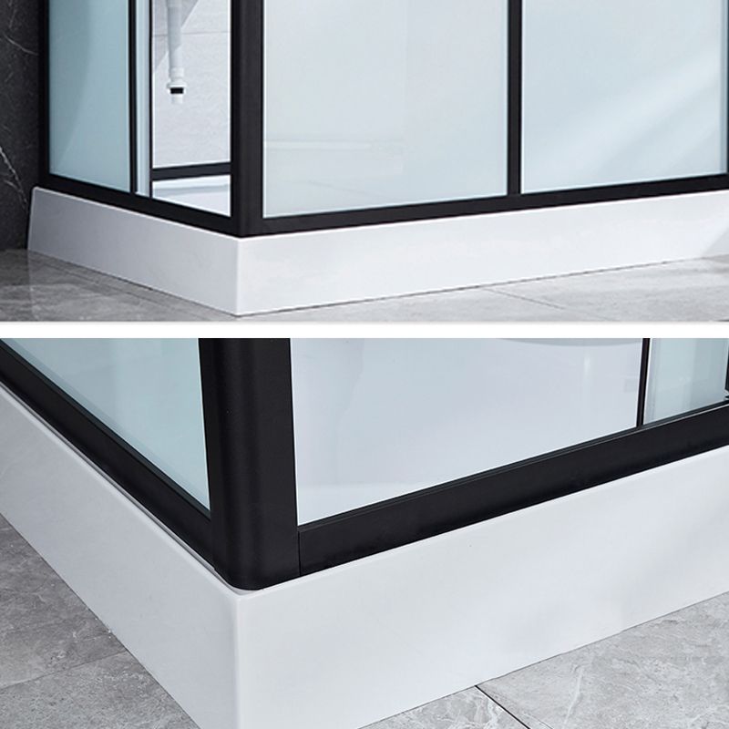 Framed Corner Shower Enclosure Single Sliding Shower Enclosure