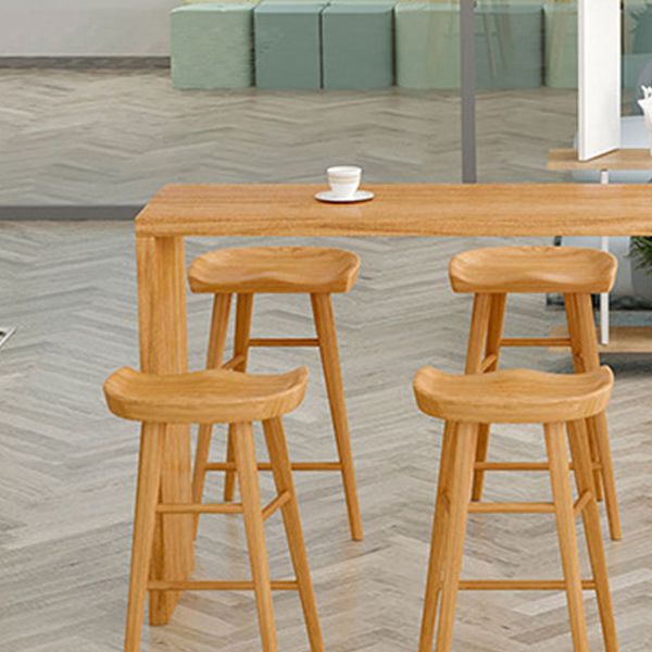 1/5/9 Pieces Table and Stool Set Modern Solid Wood Pub Table Set