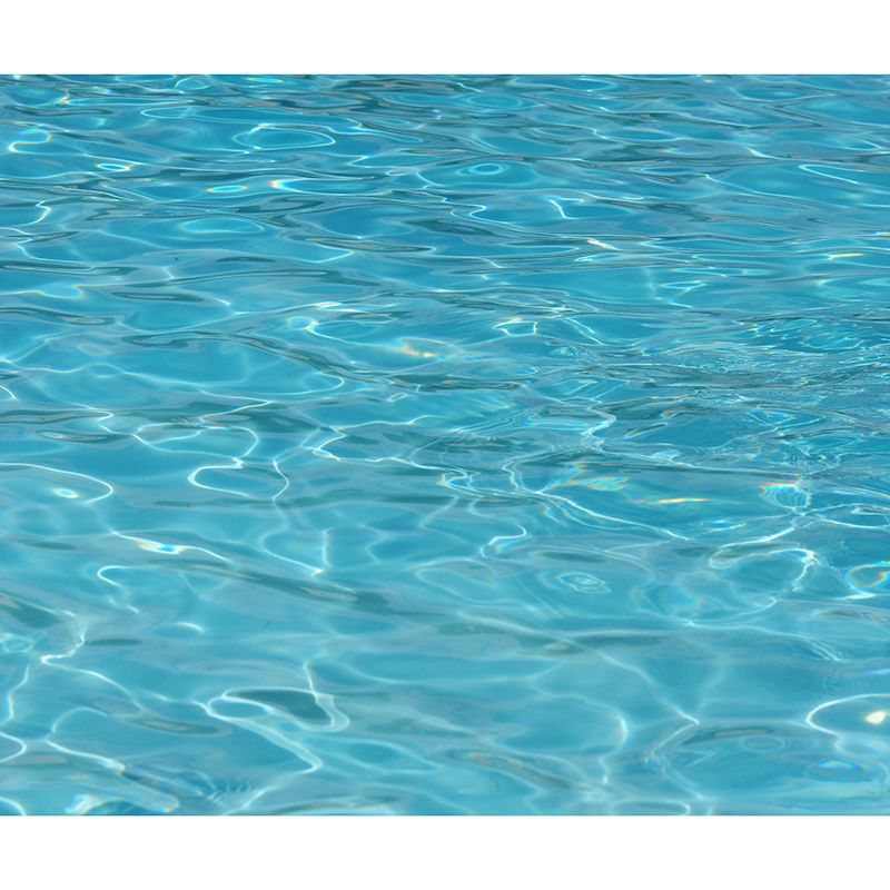 Customized Blue Sea Mural Stain Resistant Soft Color Wall Art for Bathroom