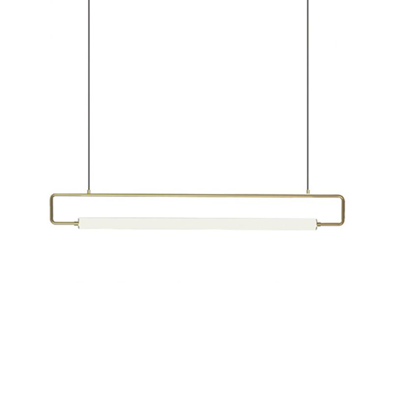 1 lustre linéaire luminaire lumières pendantes modernes éclairage métallique île