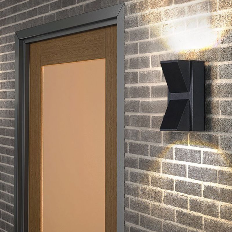Black Wall Lamp Modern Style Wall Mount Lamp with Acrylic Shade for Bedroom