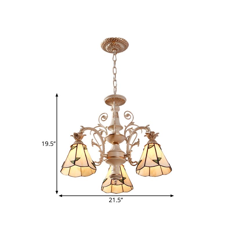 Mission de lustre de pendentif conique 3/5 LIGHT