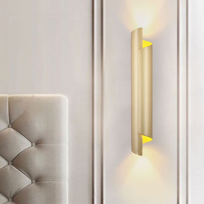Iluminación de pared curva Minimalista Minimalista de iluminación de pared de metal para sala de estar