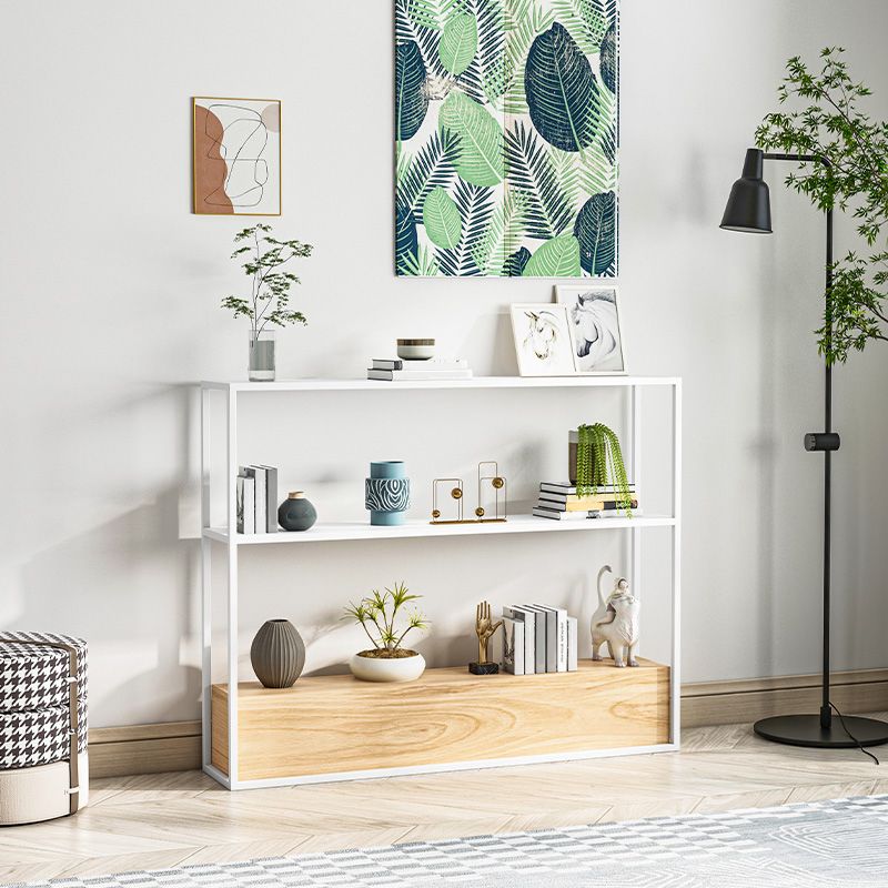 Contemporary Open Etagere Bookshelf with Metal and Shelf for Home