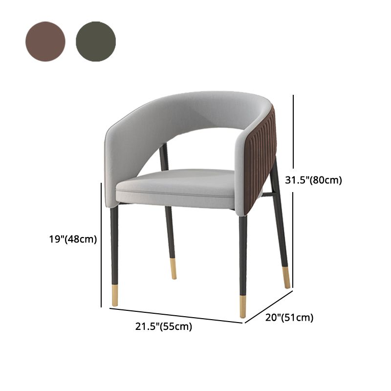 Glam Style 1/2/5/7 Pieces Dining Set Marble Top Dining Table Set with Velvet Chairs