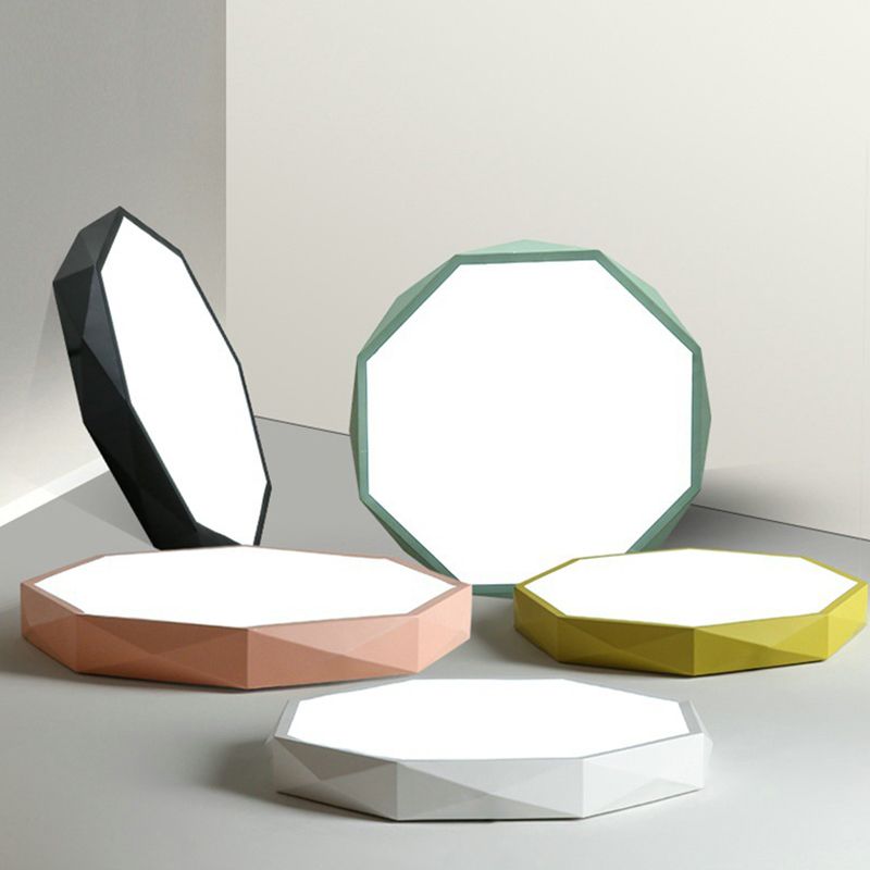 Faceted Flush Mount Ceiling Light Modernist Acrylic Ceiling Flush Mount for Living Room