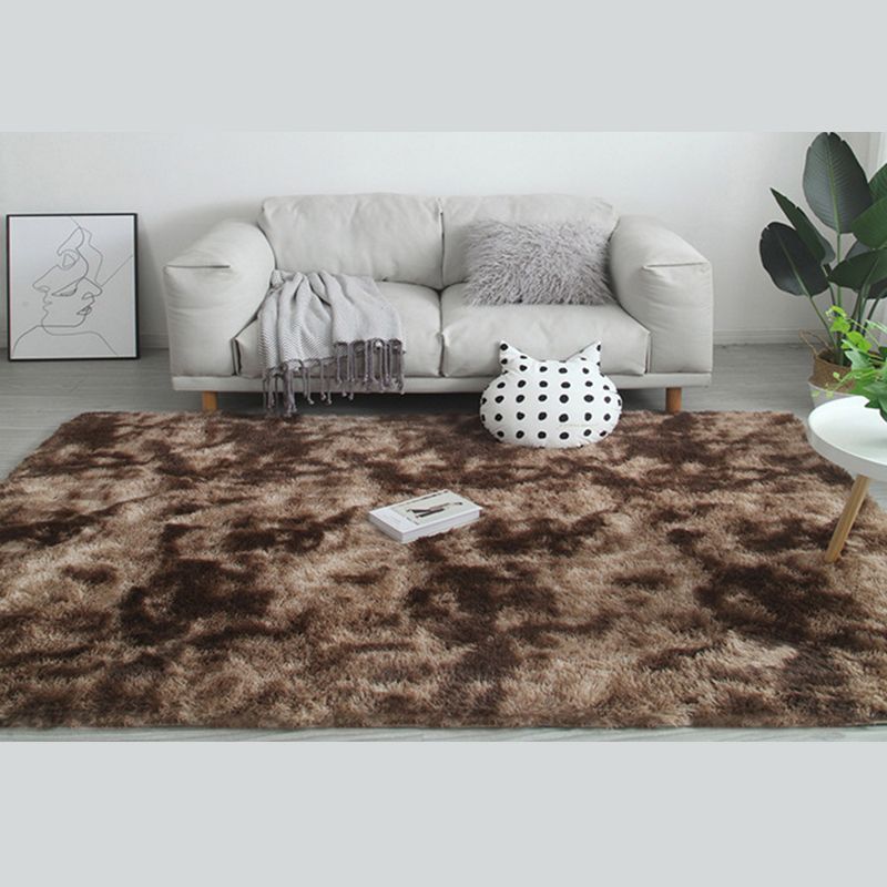 Einfacher Shag Wohnzimmer Teppich Stilvoller Krawattenbereich Teppich Polyester Anti-Rutsch-Rücken-Innenteppich