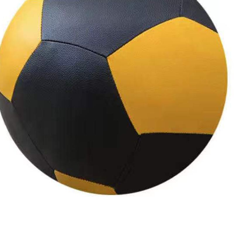 Water Resistant Standard Round Modern Red Leather Pouf for Living Room