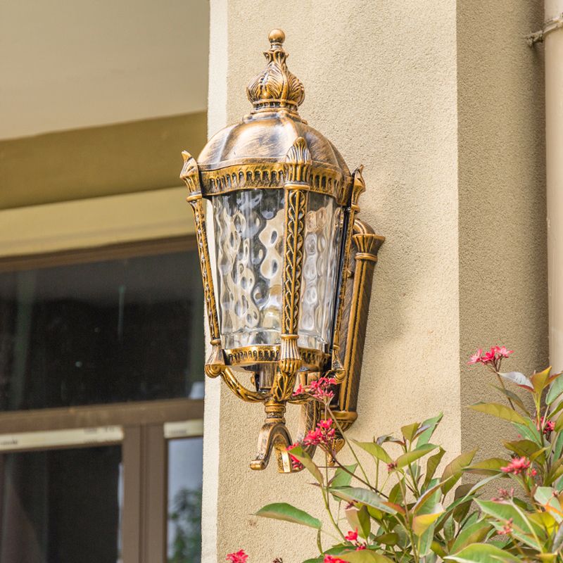 Luce di applique da parete in vetro Luce da parete in stile vintage Luce