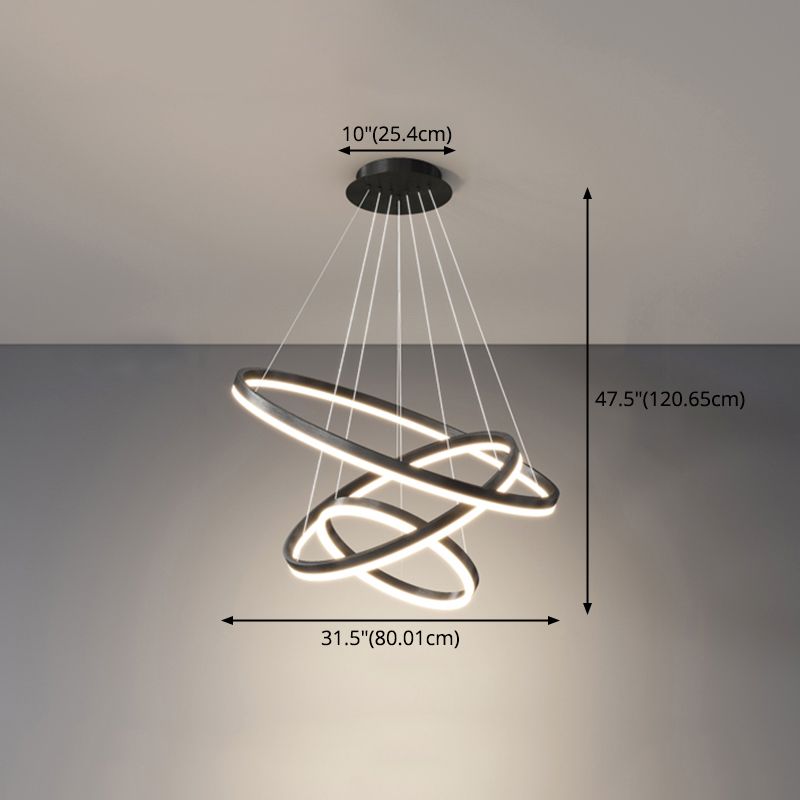 Apparecchi a soffitto in metallo nero Minimalismo Minimalismo LED ALIMENTI A TERIME