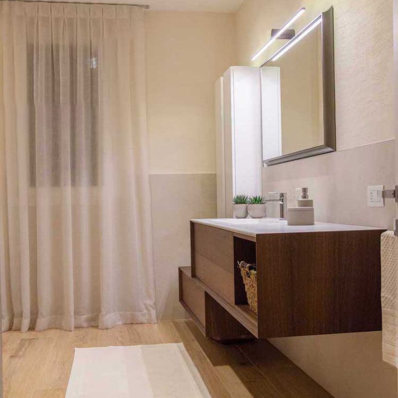 Linear Wall Sconces Modern Metal 1 Light Sconce Light Fixtures in Black Finish