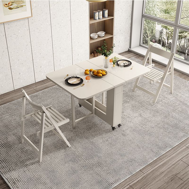Mesa base de pedestal de comedor moderno de mediados de siglo para comedor, 47.2 "L x 37.5" L x 28.9 "H