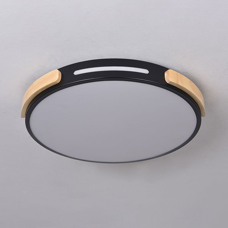 Nordic Round Shape Ceiling Light Metal LED Flush Mount Light for Living Room