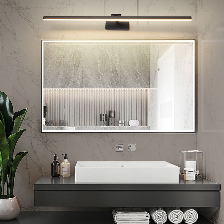 Minimalismus Leuchtenlicht 1-Licht-Aluminium Linear Wandmontage Licht für Badezimmer