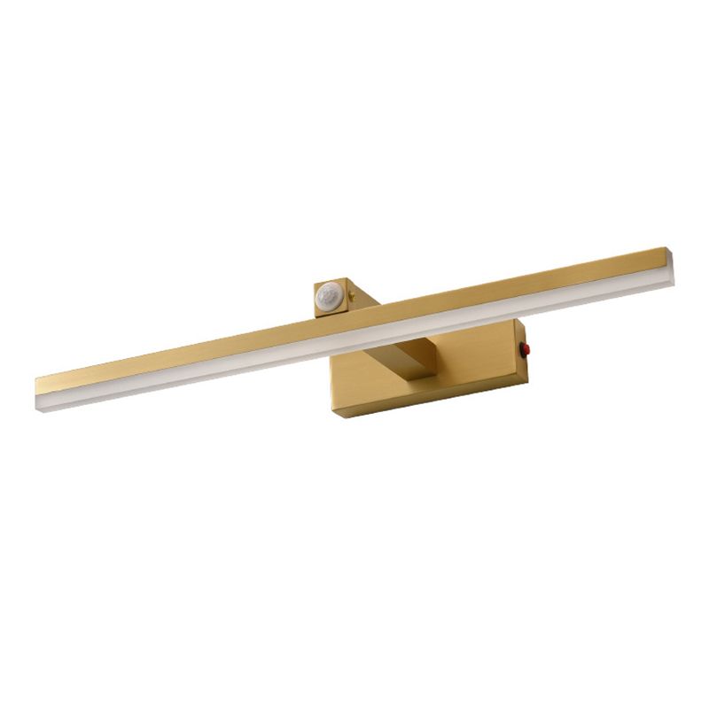 Modern Minimalist Linear Vanity Wall Light Fixtures Metal Vanity Sconce With Intelligent Sensor