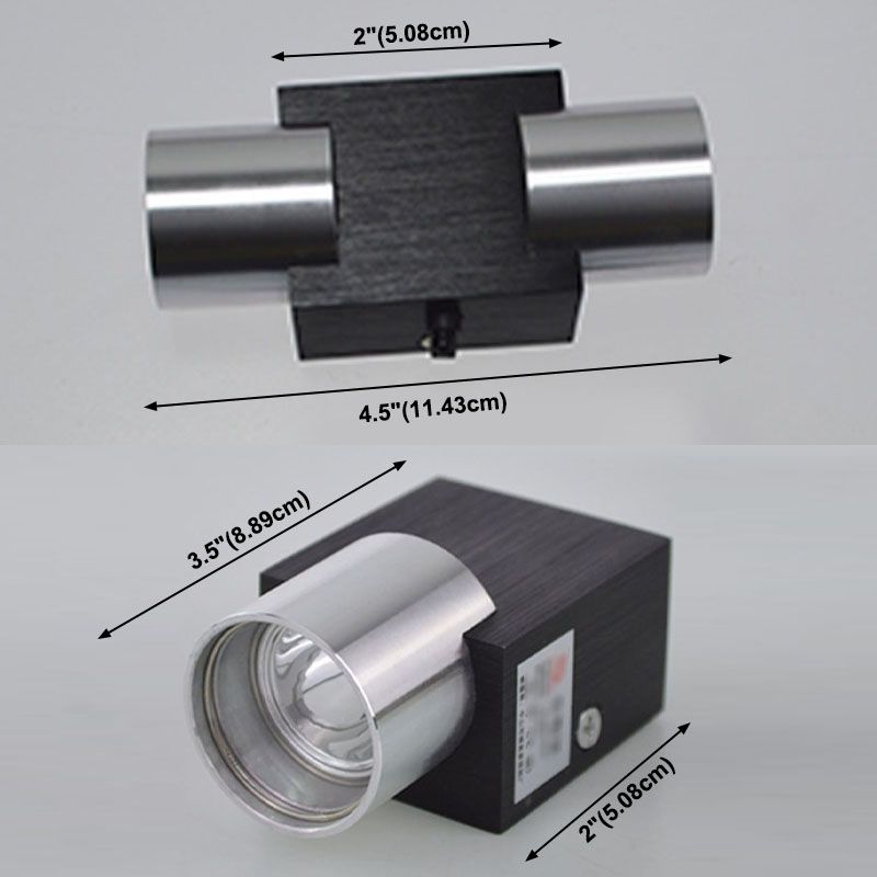 Geometric Wall Mount Light Fixture Modern RGB Wall Mounted Lamp with Aluminum Shade