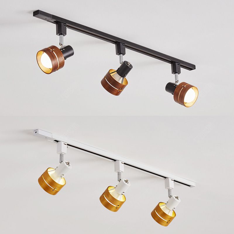 Cylinder Ceiling Flush Mount Contemporary Style Metal Ceiling Mount Light Fixture