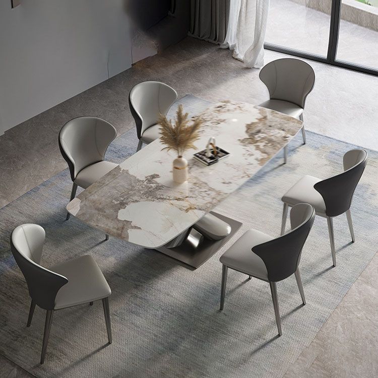 Contemporary 1/4/5/7 Pieces Dining Set Sintered Stone Dining Room Set
