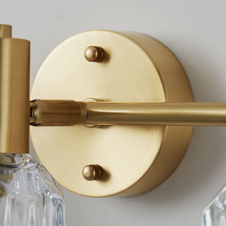 Circle Vanity Wall Lights Assemblées de vanité de cuivre de style luxe moderne