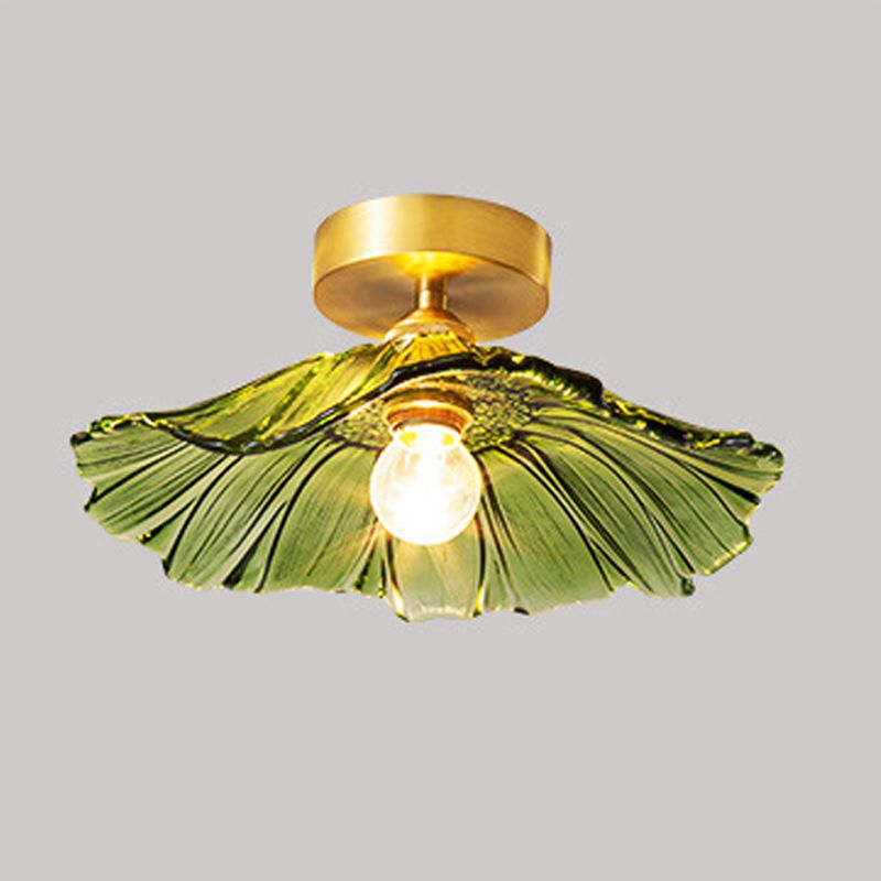 Nordic Ceiling Light Creative Glass Flush Mount Lighting Fixture for Bedroom