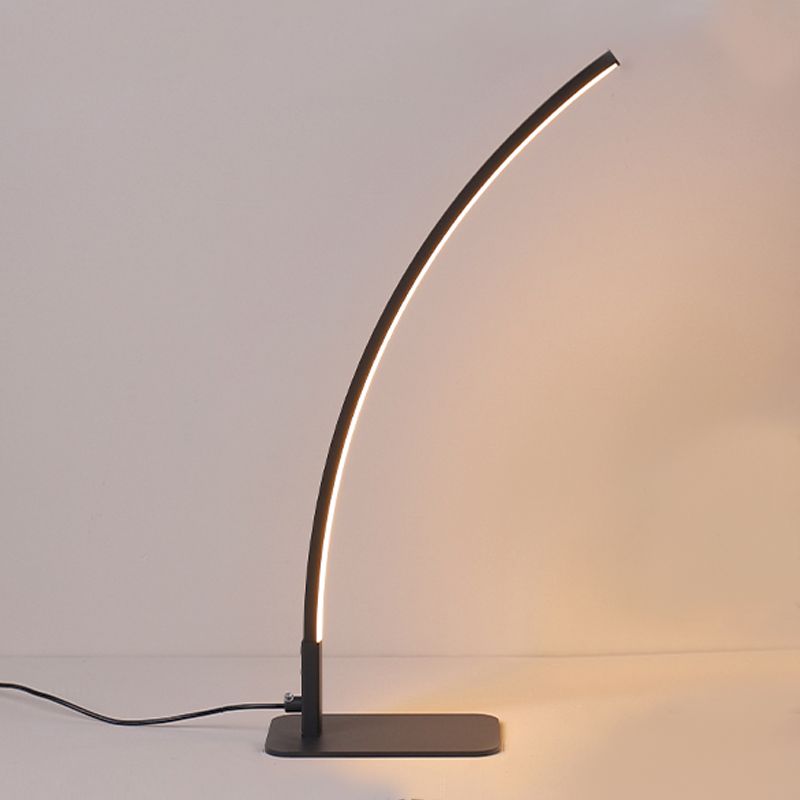Lineal 1 mesa de luz luz lámparas de mesa de mesa de metal contemporáneas para dormitorio
