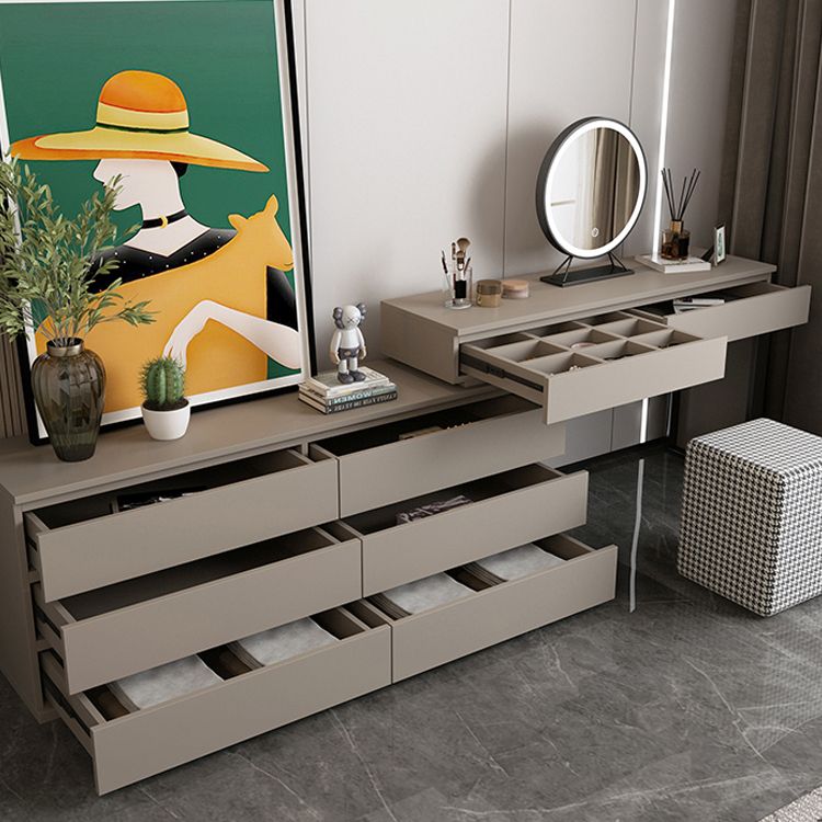 3-piece Vanity Table Set with LED Lighted Mirror Vanity Make Up Table/Stool Set