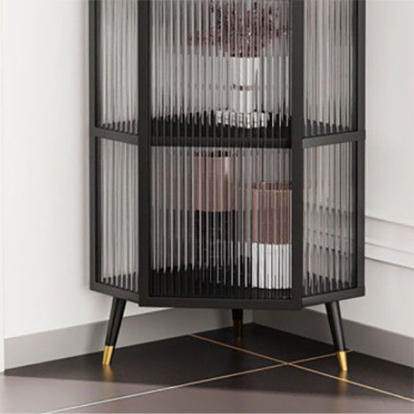 Contemporary China Cabinet Metal Storage Cabinet for Dining Room