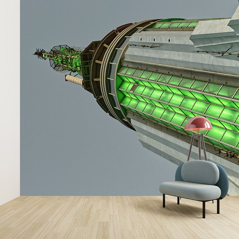 City Building Murals Waterproofing Wall Decor for Meeting Room, Custom Size Available