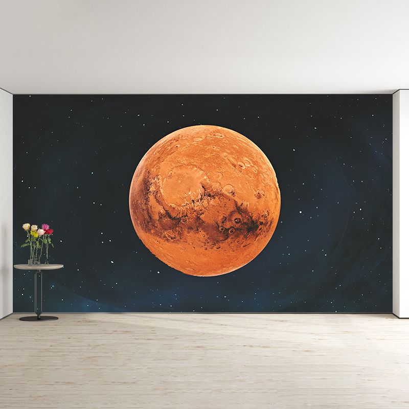 Bright Color Universe Planet Mural Stain Resistant Living Room Wall Decor