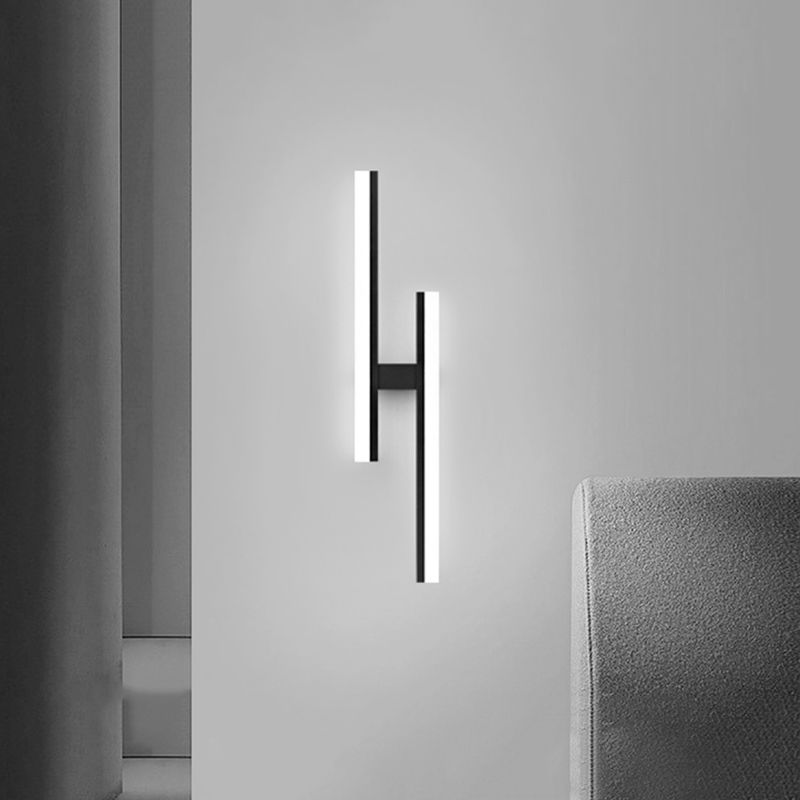 Lámpara de lámpara de montaje de pared lineal moderna lineal lámpara de pared de 1 luces para dormitorio