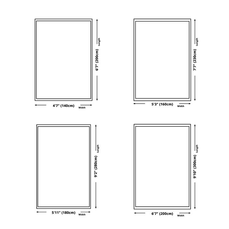 Orange Modern Carpet Polyester Color Block Carpet Non-Slip Backing Carpet for Living Room