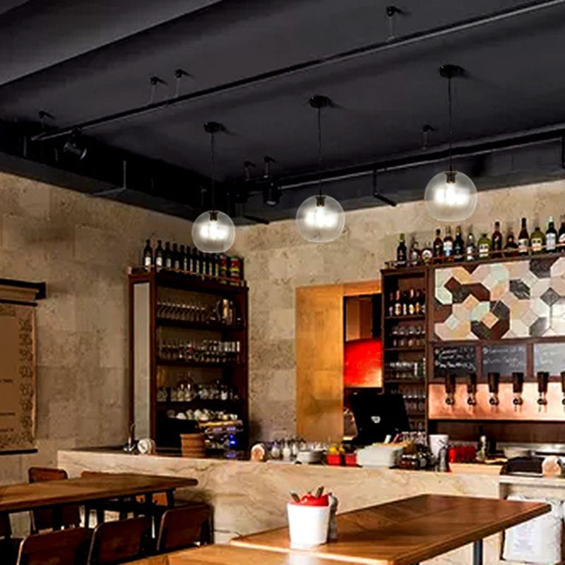 Hedendaags glas enkel plafondlicht met ronde schaduw