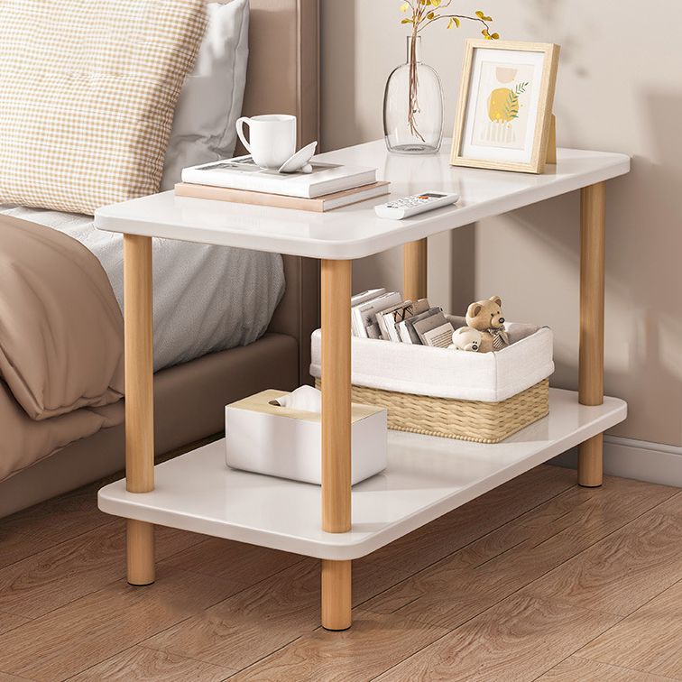 Modern Style Bookshelf Wooden Open Back Etagere Bookcase for Home