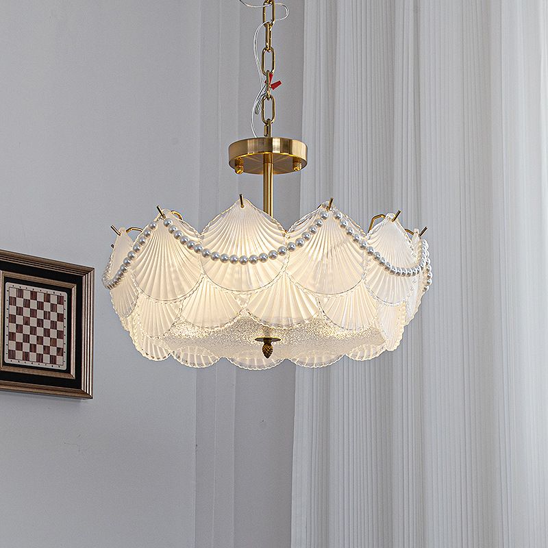 Nordic Ceiling Light Glass Flush Mount Light Fixture for Bedroom