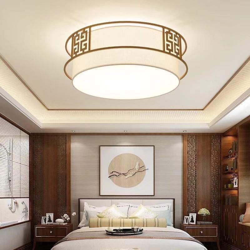 Modern Ceiling Mount Light Fixture Fabrics Multiple-Light Ceiling Light Fixture