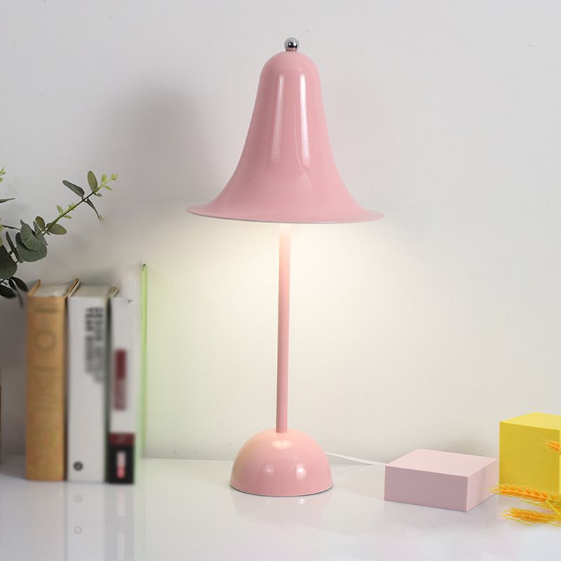 Bell Shape Table Lamp Modern Style Metal Single Light Night Table Lamp