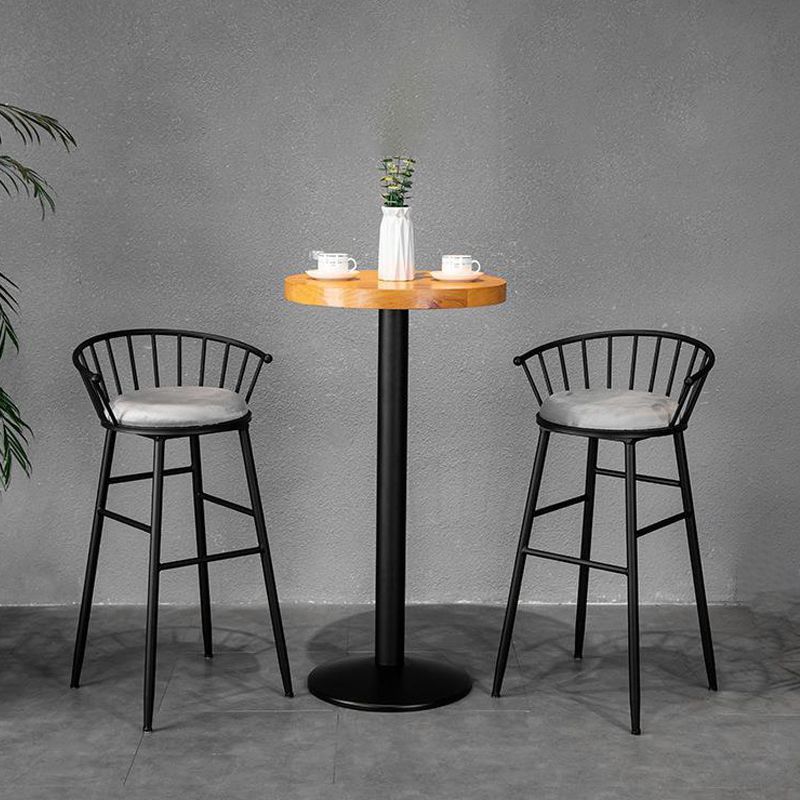 Solid Wood Bistro Set 1/2/3 Pieces Modern Style Round Bar Table Set