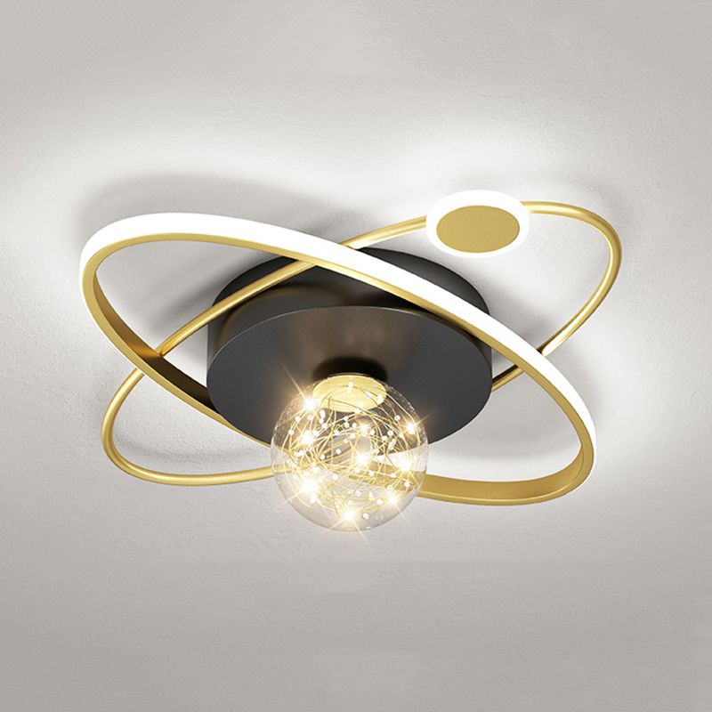 Lámpara de techo ovalada posmoderna lámpara de techo