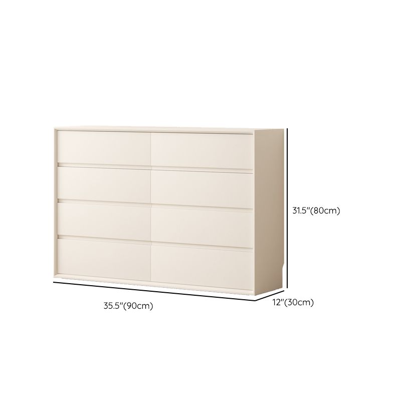 Horizontal Storage Chest Dresser Modern Storage Chest with 8 Drawers