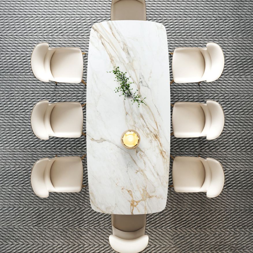 Designer Style Rectangle Dining Set 1/4/5/7 Pieces Sintered Stone Top Table Set